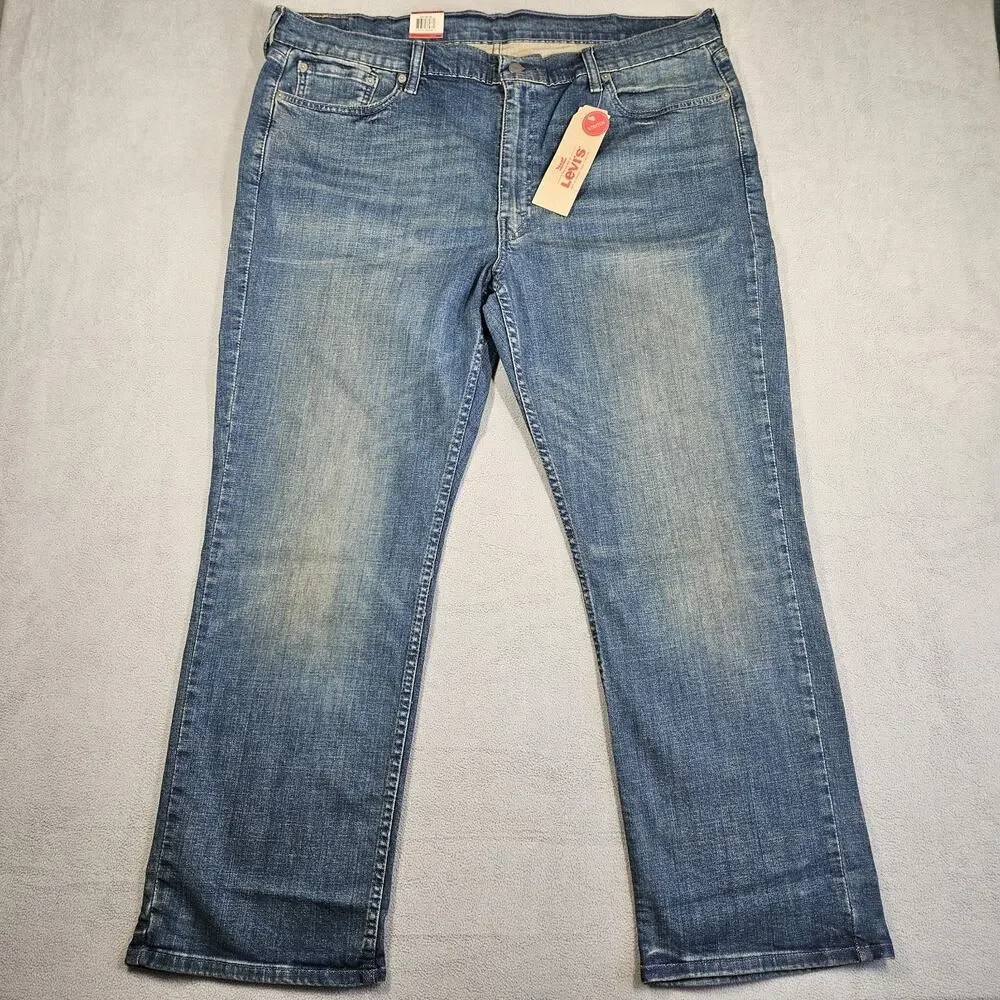 Levis‎ 514 Jeans Mens 42x30* Straight Leg Regular Fit Stretch Whiskering